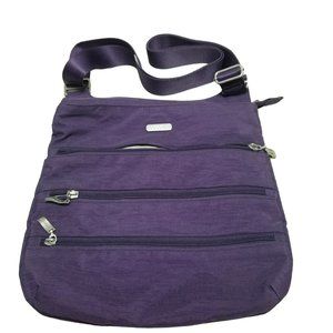 Baggallini Dark Purple Medium Sized Crossbody Purse Bag Adjustable Strap